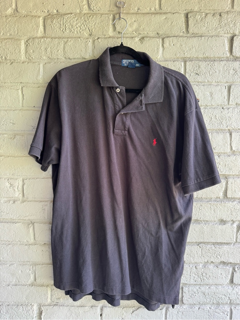 Polo Ralph Lauren Sz L preloved black w/ Red Pony Cotton